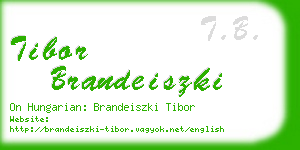 tibor brandeiszki business card